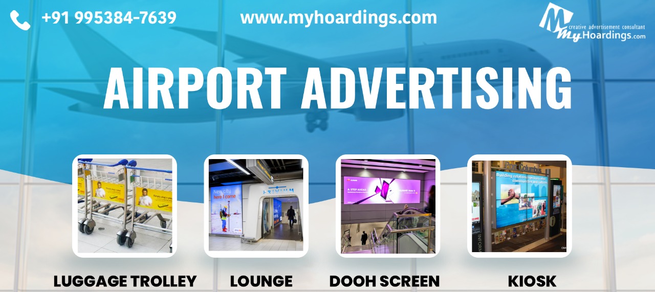 DOOH to in-flight branding,airport advertising, DOOH India, airport branding, in-flight ads, OOH media India, MyHoardings