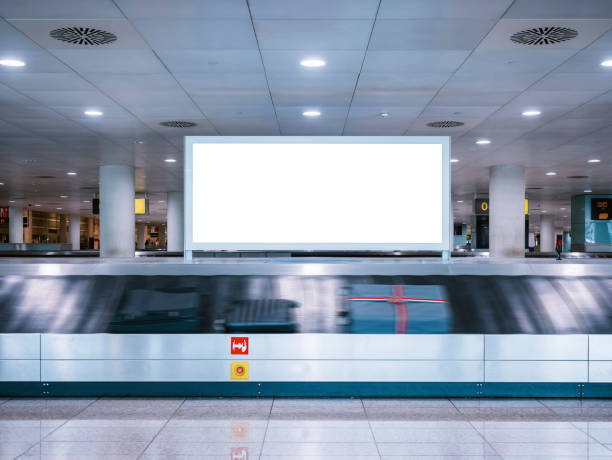 baggage claim area advertising
