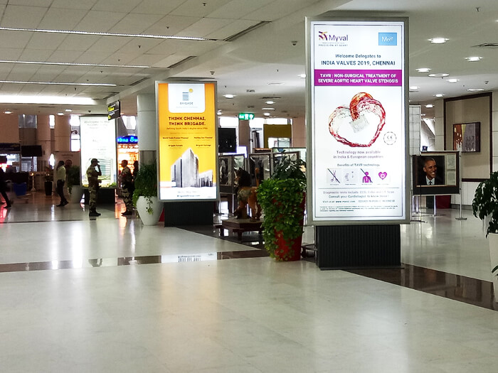 Imphal Airport advertising with airline ads, inflight magazines, sampling, and boarding pass branding
