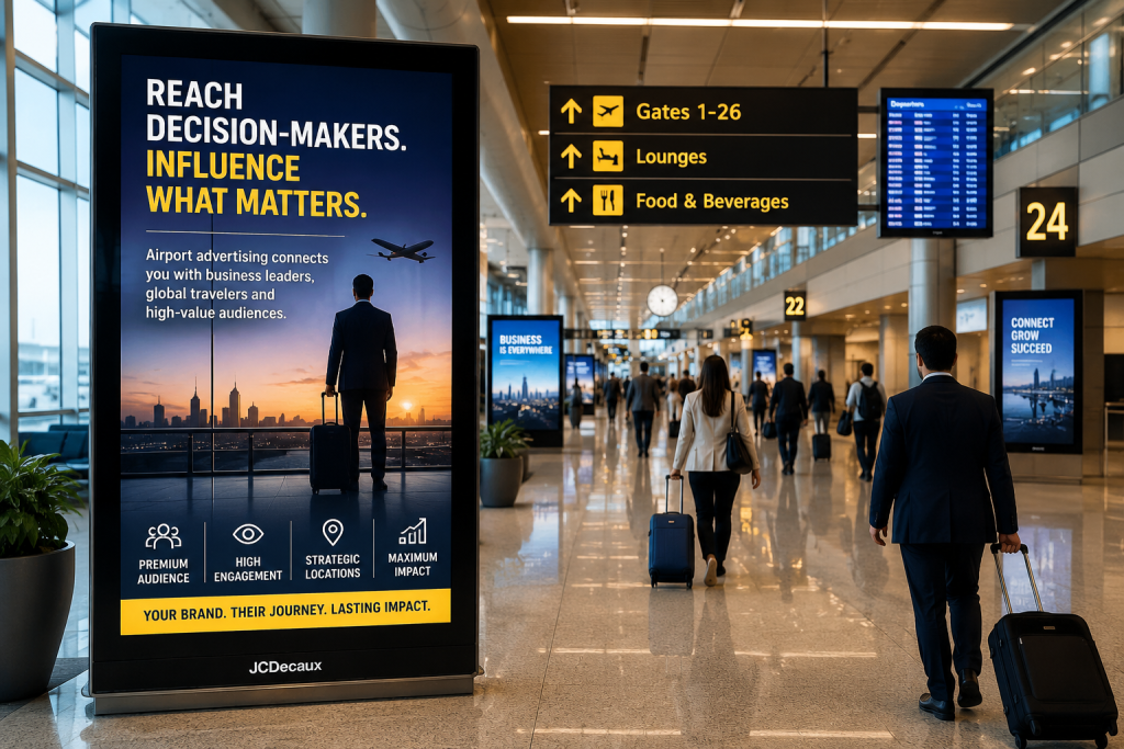 How Airport Advertising Captures Decision-Makers, Business Leaders, and Global Travelers..